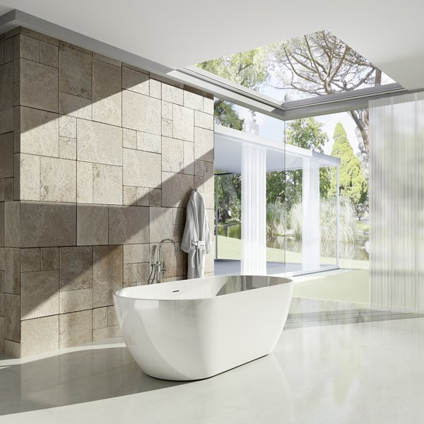 1700*800*580 Clear Elegant Acrylic Bathtub