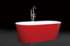 red good quality acrylic bathtub stand alone