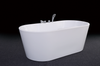grey safe acrylic bathtub with fiberglass reinforcement