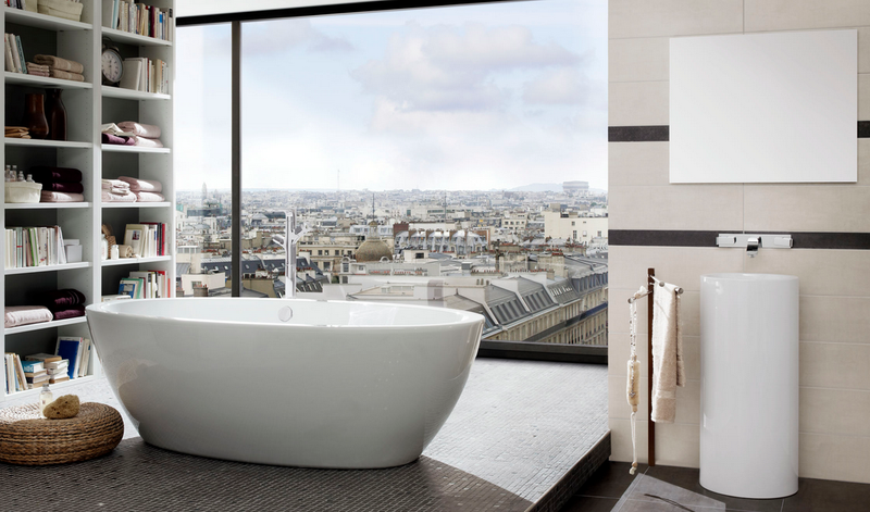 1500*750*580 Small Elegant Acrylic Bathtub