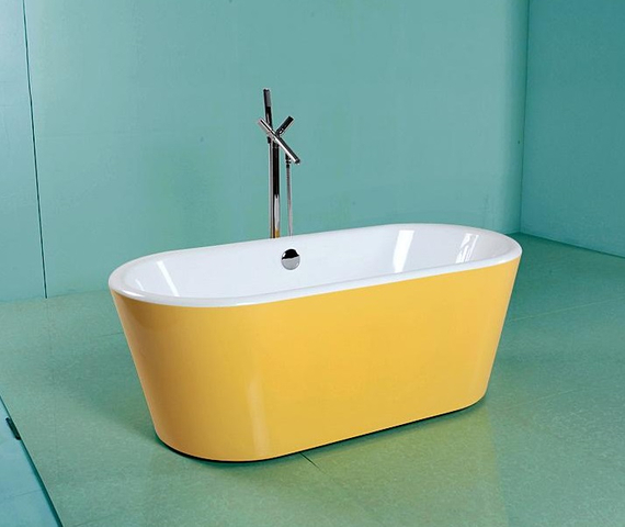 safe 1500*750*580 yellow acrylic bathtub