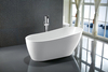 elegant 1500*750*580 yellow acrylic bathtub