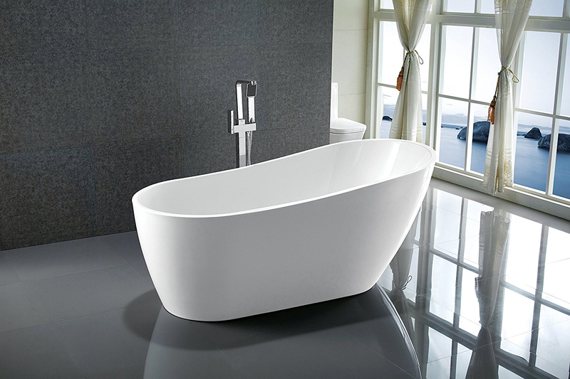 elegant 1500*750*580 yellow acrylic bathtub