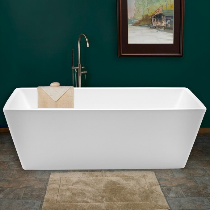 good quality 1500*750*580 white acrylic bathtub