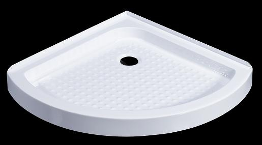 Narrow shower tray on floorboards 1000*1000