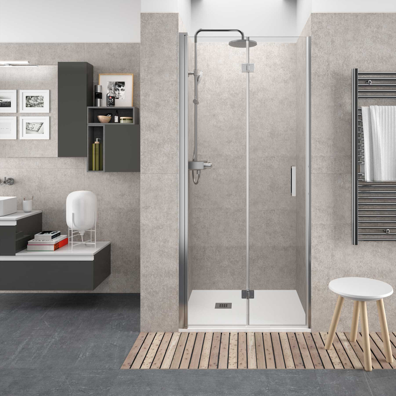 Used shower enclosure bifold door aluminium profile