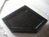 700 x 700 Large Black Shower Tray