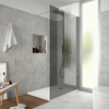 Low maintenance shower enclosure grid aluminium profile