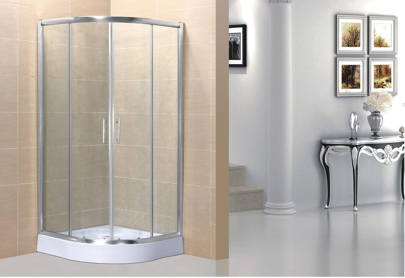 1000 x 800 Bespoke Tempered Glass Shower Enclosure