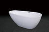 Egg shape stand alone soaking white good quality acrylic bathtub