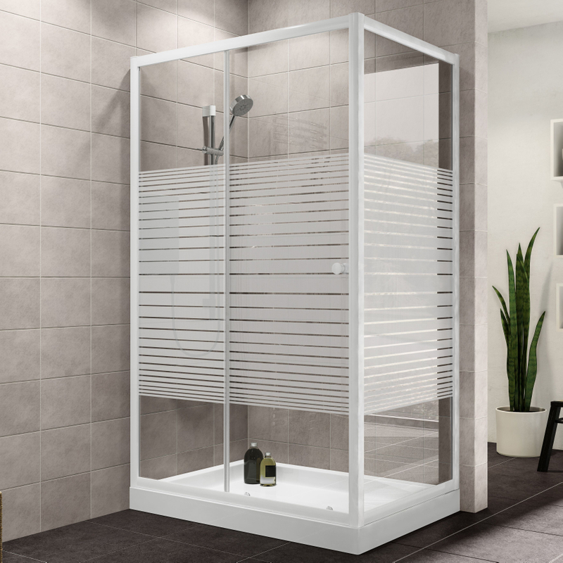 Easy clean shower enclosure fixed aluminium profile