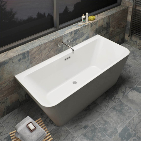 Freestanding 1700*800*580 White Acrylic Bathtub
