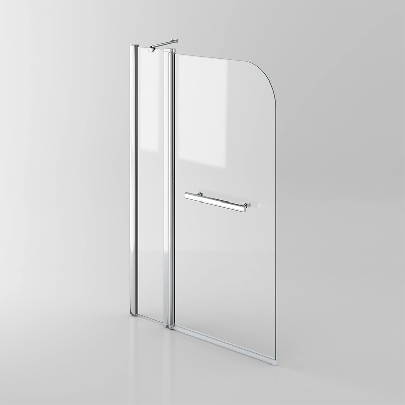 Low maintenance shower enclosure for bathtub l shaped