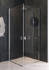 Low maintenance shower enclosure for bathtub with doors