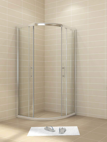 Bespoke shower enclosure with bench stainless steel