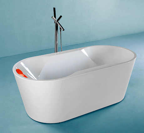 good quality 1700*800*580 white acrylic bathtub