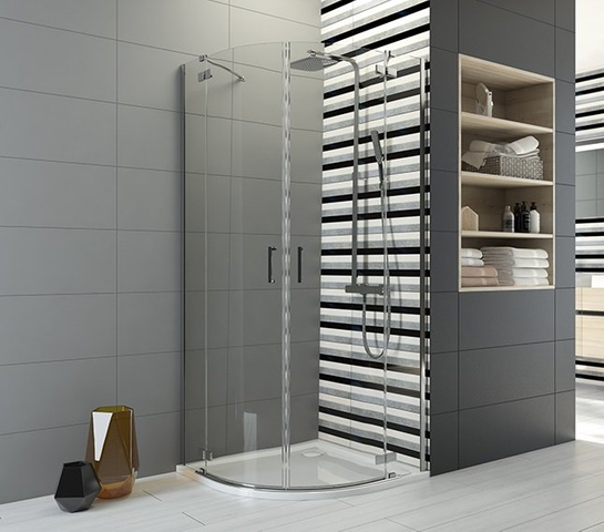 Easy clean shower enclosure for bathtub with base