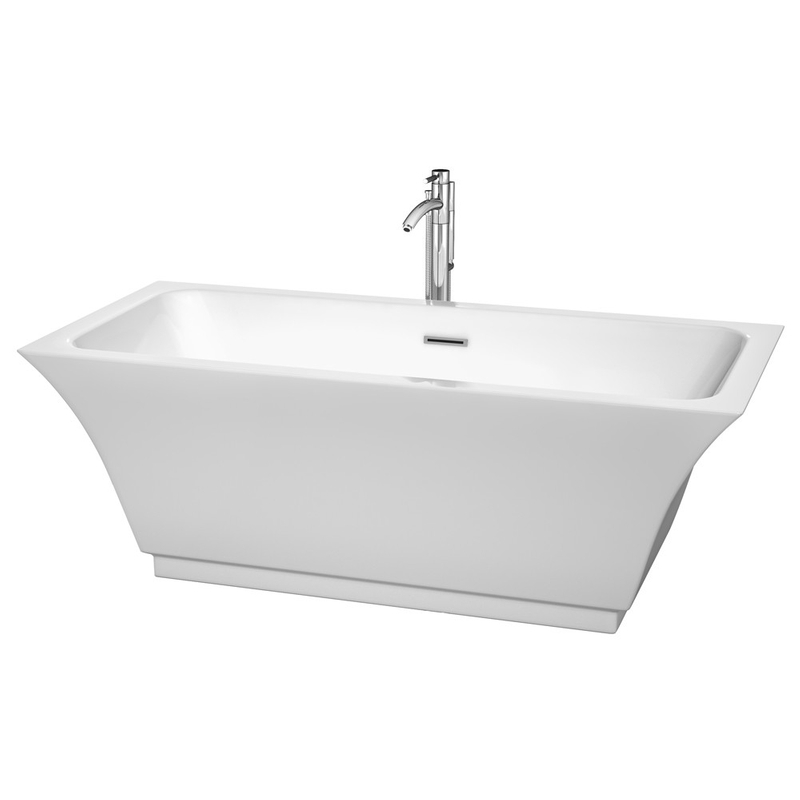 1500*750*580 White Portable Acrylic Bathtub
