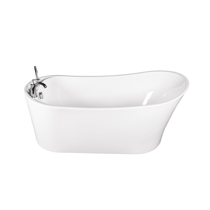 Slipper gloss white acrylic bathtub 1700*800*670