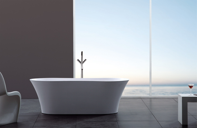 1700*800*580 Oval Insulated Acrylic Bathtub