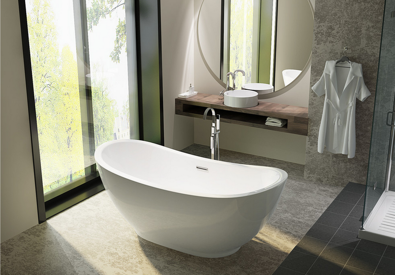 1700*800*580 Deep Inside Acrylic Bathtub