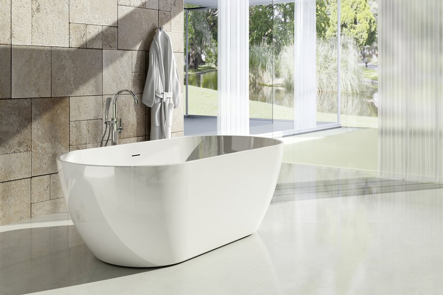 freestanding 1700*800*580 grey acrylic bathtub