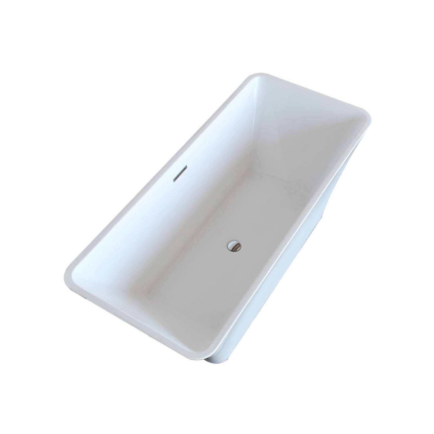1500*750*580 Grey Elegant Acrylic Bathtub