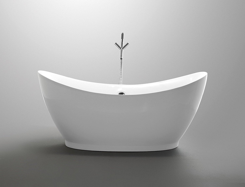 durable acrylic bathtub white 1500*750*580