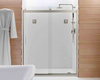 Simple shower enclosure double stainless steel