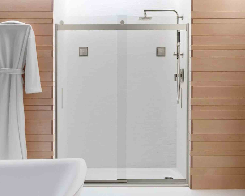 Simple shower enclosure double stainless steel