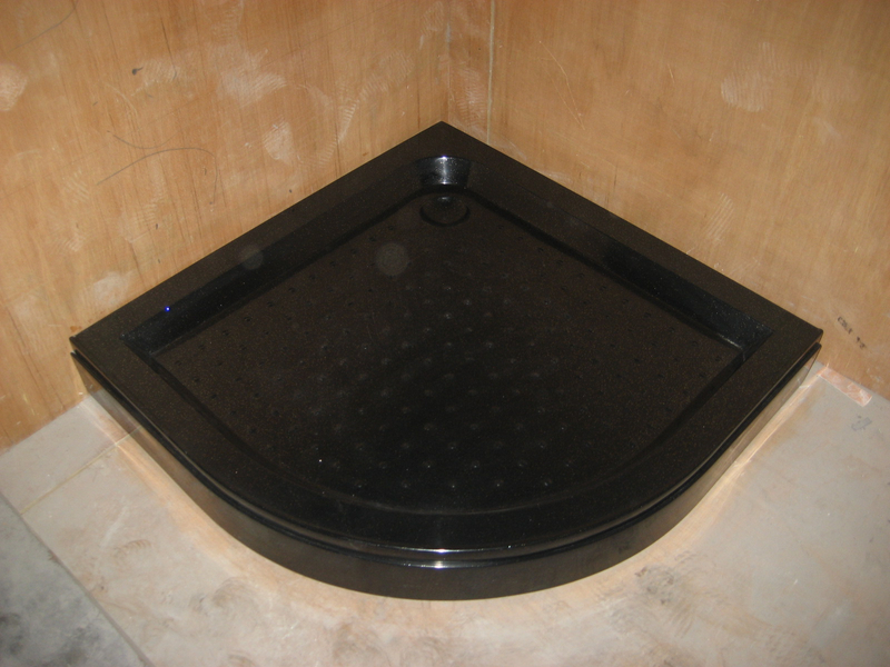 Customized Black Easy use Shower Tray