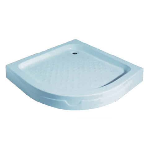 Custom shower tray square on concrete floor