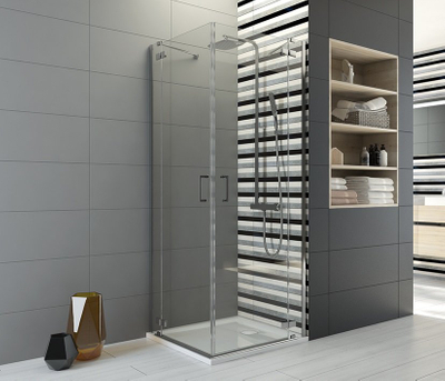 Luxury shower enclosure for bathtub bifold door