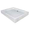 700 x 700 l shaped Black Shower Tray