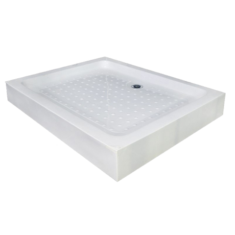 700 x 700 l shaped Black Shower Tray