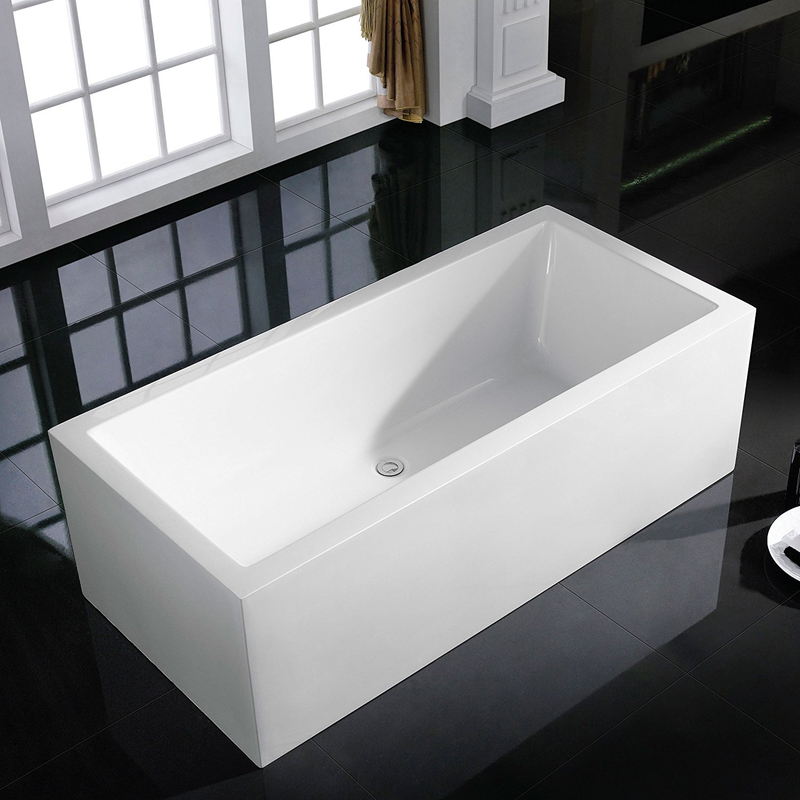 good quality 1500*750*580 grey acrylic bathtub